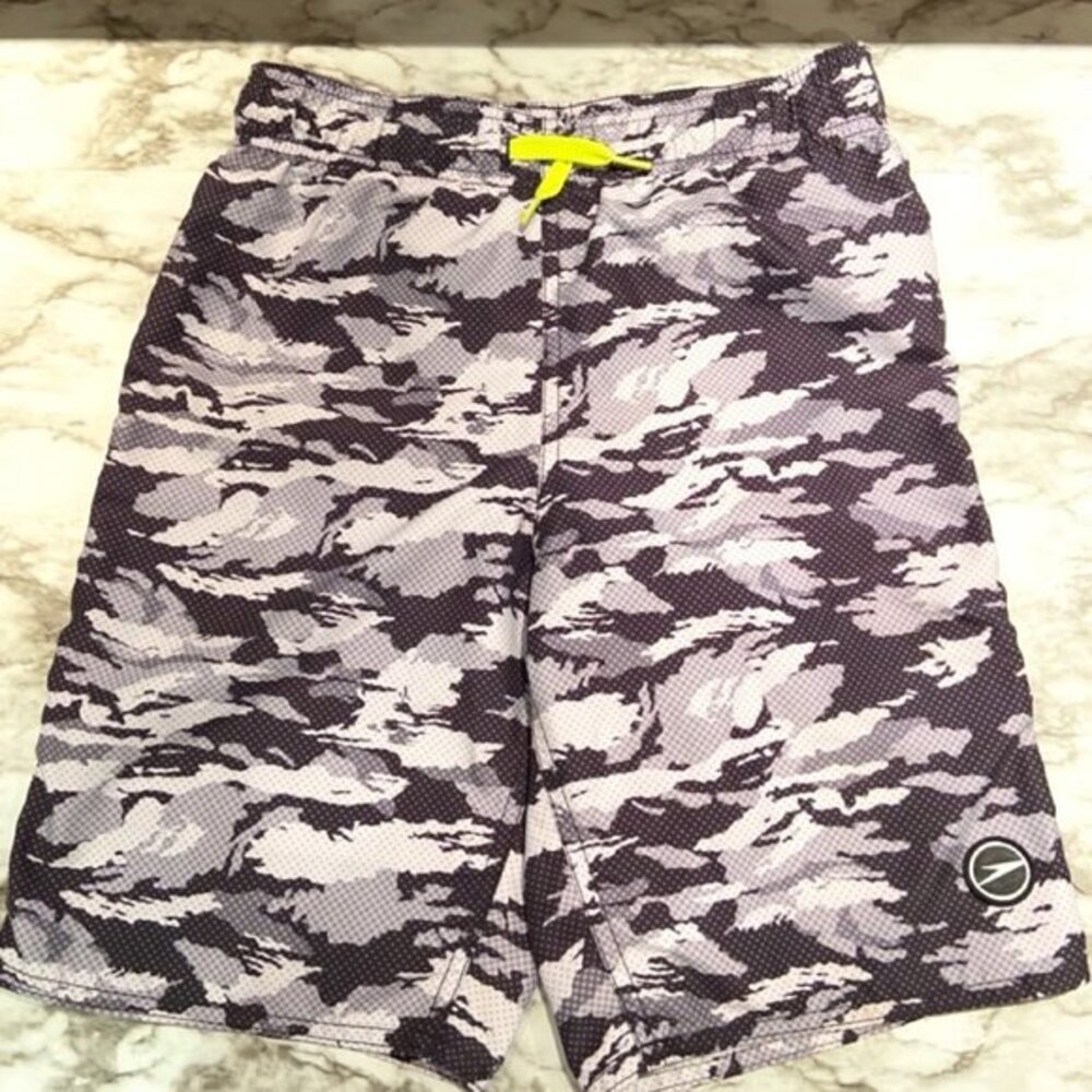 🎀 3 for $25 Boy's Speedo Lined Swim Trunks in Size L (10/12) EUC